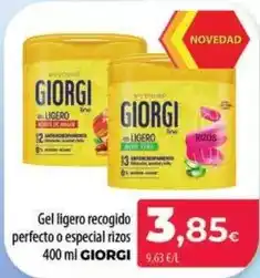 Spar La Palma Giorgi - gel ligero recogido perfecto o especial rizos oferta