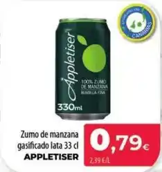 Spar La Palma Appletiser - zumo de manzana gasificado lata oferta