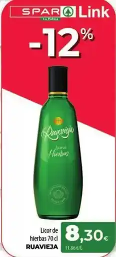 Spar La Palma Ruavieja - licor de hierbas oferta