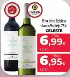 Spar La Palma Celeste - vino tinto roble o blanco verdejo oferta