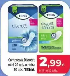 Spar La Palma Tena - compresas discreet mini oferta