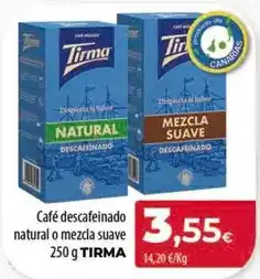 Spar Tenerife Tirma - cafe descafeinado natural o mezcla suave oferta