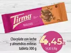 Spar Tenerife Tirma - chocolate con leche y almendras enteras oferta