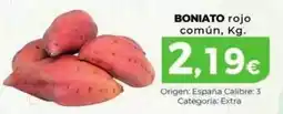 Spar La Palma Boniato rojo comun oferta