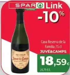 Spar La Palma Juvé & camps - cava reserva de la familia oferta