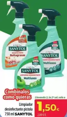 Spar La Palma Sanytol - limpiador desinfectante pistala oferta