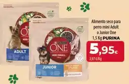 Spar Tenerife Purina - alimento seco para perro mini adult o junior one oferta