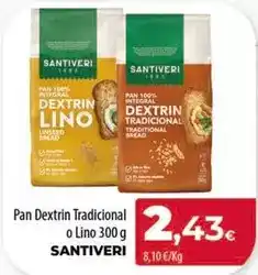 Spar Tenerife Santiveri - pan dextrin tradicional o lino oferta