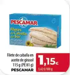 Spar Tenerife Pescamar - filete de caballa en aceite de girasol oferta