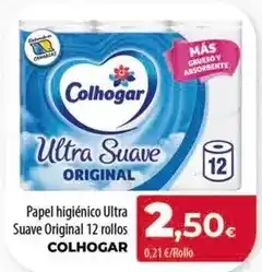 Spar Tenerife Colhogar - papel higiénico ultra suave original 12 rollos oferta