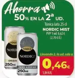 Spar Tenerife Nordic mist - tonica lata oferta