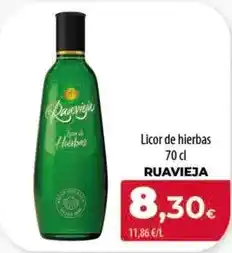 Spar Tenerife Ruavieja - licor de hierbas oferta