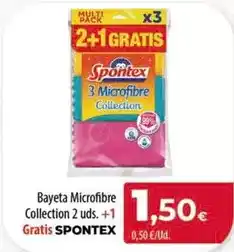 Spar Tenerife Spontex - bayeta microfibre collection oferta