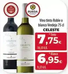 Spar Tenerife Celeste - vino tinto roble o blanco verdejo oferta