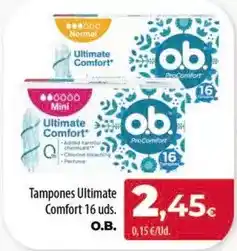 Spar Tenerife Ultimate - tampones ultimate comfort 16 uds oferta