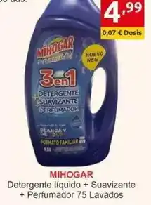 Supermercados Extremadura Mihogar - detergente líquido + suavizante + perfumador oferta