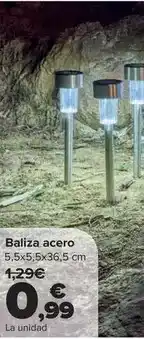 Carrefour Baliza acero oferta