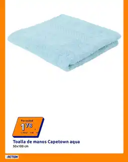 Action Toalla de manos Capetown aqua oferta