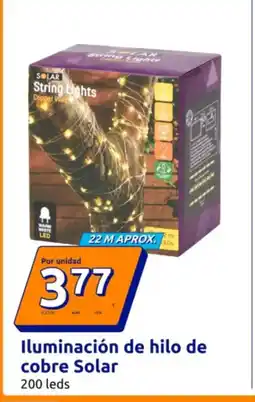 Action Iluminación de hilo de cobre Solar oferta