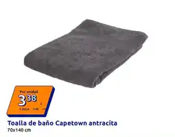 Action Toalla de baño Capetown antracita oferta