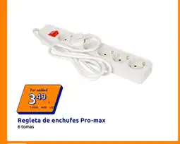 Action Regleta de enchufes Pro-max oferta