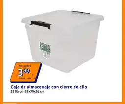 Action Caja de almacenaje con cierre de clip oferta