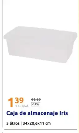 Action Caja de almacenaje Iris oferta