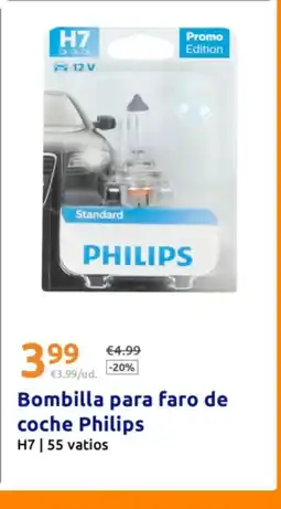 Action PHILIPS Bombilla para faro de coche oferta