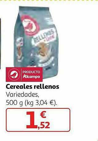 Alcampo Cereales Rellenos oferta