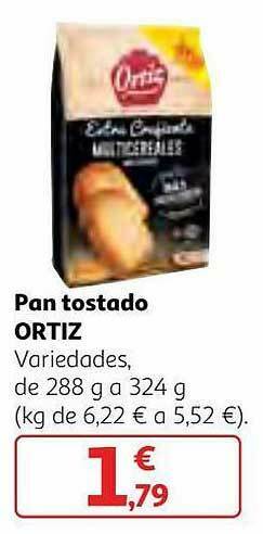 Alcampo Pan Tostado Ortiz oferta