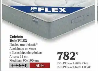 Carrefour Colchón Rubí Flex oferta