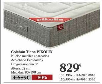Carrefour Colchón Tiana Pikolin oferta