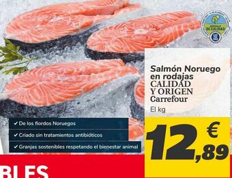 Carrefour Salmón noruego en rodajas calidad y origen carrefour oferta