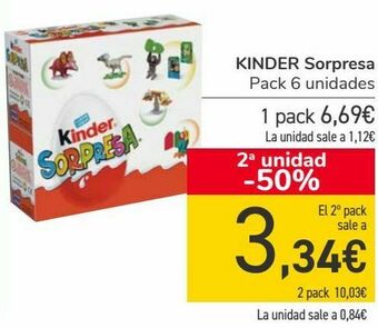 Carrefour Kinder sorpresa oferta