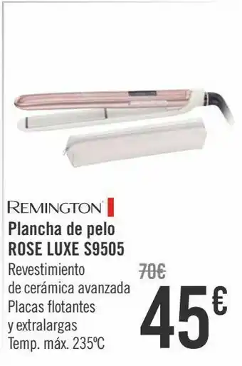 Carrefour Remington plancha de pelo rose luxe s9505 oferta