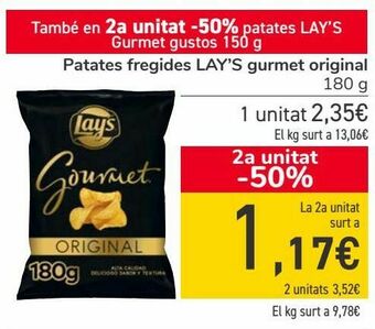 Nespresso Patatas fritas lay's gourmet original oferta