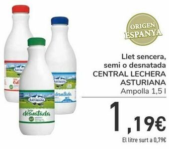 Nespresso Leche entera, semi o desnatada central lechera asturiana oferta