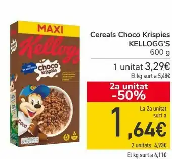 Nespresso Cereales chocokrispeis kellogg's oferta