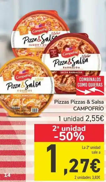 Pizzas pizzas & salsas campofrío