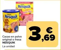 Supeco NESQUIK Cacao en polvo original o fresa oferta