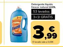 Supeco LUZIL Detergente líquido frescor natural oferta