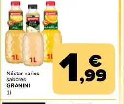 Supeco GRANINI Néctar varios sabores oferta