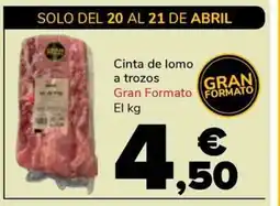 Supeco Cinta de lomo a trozos oferta