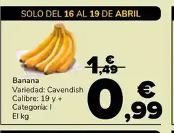 Supeco Banana oferta