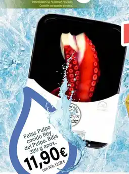 Cash Ifa Patas Pulpo cocido Rey del Pulpo oferta