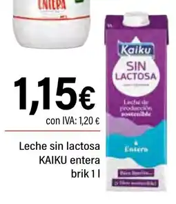 Cash Ifa KAIKU Leche sin lactosa entera oferta