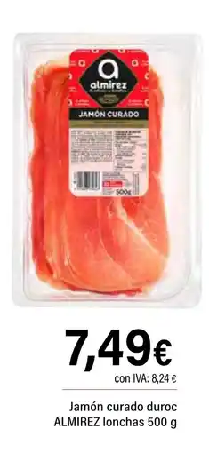 Cash Ifa ALMIREZ Jamón curado duroc lonchas oferta