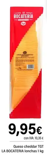Cash Ifa LA BOCATERIA Queso cheddar TGT lonchas oferta