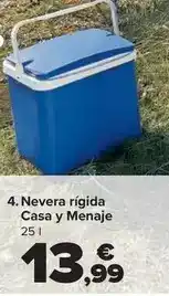 Carrefour Nevera rigida casa y menaje oferta