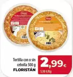 Spar Tenerife Floristan - tortilla con o sin cebolla oferta